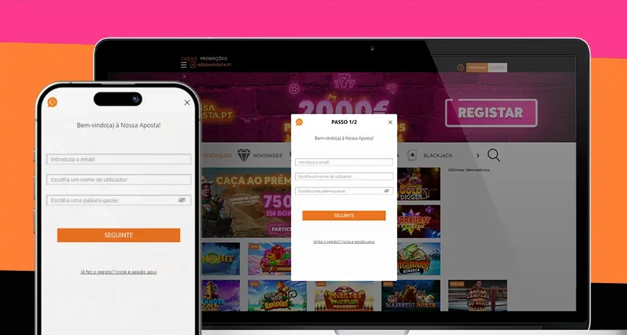 Acesso ao casino através da app oficial no telemóvel